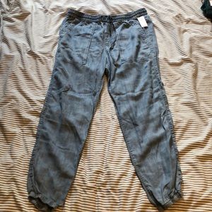 Chambray Joggers from Gap NWT
